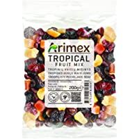 Arimex Tropical Mezcla de las frutas con pasas Jumbo- escarchado Papaya- pinas y mangos y arandanos secos- 200 g